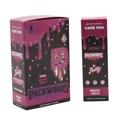 Packwoods x Runtz 1G Disposable Vape Carts (EMPTY)