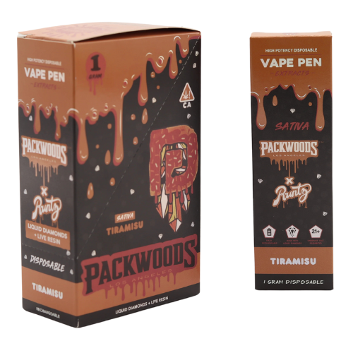 Packwoods x Runtz 1G Disposable Vape Carts (EMPTY)